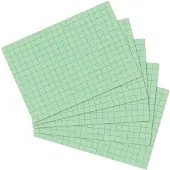 Herlitz index kaarten - DIN A6 - geruit - groen - 100st.