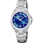 Festina Analoog horloge '- Date watch Mademoiselle - Quartz watch movement - Watch case width: 33 mm' blauw