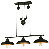 WESTINGHOUSE Hanglampe , Iron Hill, dimbare, Zwart, Woonkamer, Metaal, Industrieel