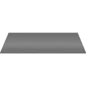 Aloni Wastafeltablet Hout 118.4x45.5x2.6 Cm Grijs Glossy