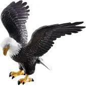 BULLYLAND 69351 – Speelfiguur en verzamelfiguur Amerikaanse Zeearend – ca. 9 cm – levensecht en detailrijk vormgegeven – ideaal als educatief speelfiguur en klein cadeautje voor kinderen vanaf 3 jaar.
