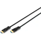 Digitus AK-330125-200-S HDMI-kabel HDMI / Glasvezel Aansluitkabel HDMI-A-stekker, HDMI-A-stekker 20.00 m Zwart 4K UHD