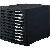 HAN CONTUR 1510-13 Ladebox Zwart DIN A4, DIN B4, DIN C4 Aantal lades: 10