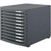 HAN CONTUR 1510-191 Ladebox Donkergrijs DIN A4, DIN B4, DIN C4 Aantal lades: 10