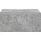 vidaXL Wandgemonteerde Zijtafel Betongrijs 59 x 34,5 x 17 cm