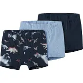 Name It Mini Onderbroek navy / lichtblauw / grijs