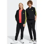 Adidas Sportswear joggingpak - zwart/geel Jongens/Meisjes Sweat Capuchon - maat 128