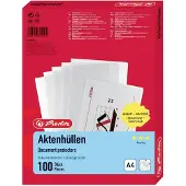 Herlitz Zichttassen 10843746 DIN A4 PP 0.11 mm Glas (helder) 10843746 100 stuk(s)
