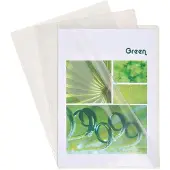Exacompta Pak van 50 L mappen - gladde PVC Premium 18/100ste - A4 - Transparant - 5950E