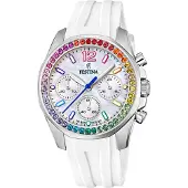 Festina Analoog horloge '- Chronograph Boyfriend - Quartz watch movement - Watch case width: 38.1 mm' wit