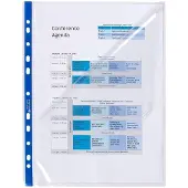 Exacompta STOP DOC Showtassen A4 Glashelder Transparant 60 micron PP (Polypropeen) Opening boven en links 5870E 100 Stuks