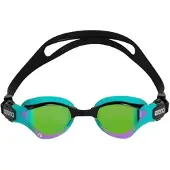 Arena Cobra Tri Swipe Mirror Swimming Goggles Groen