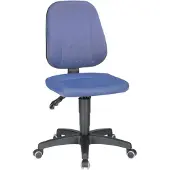 BIMOS Werkstoel 9650, kunstleer, glijders, zwart