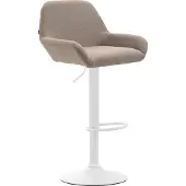CLP Braga Barkruk - Stof taupe wit