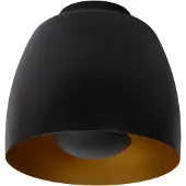 Lucide NOLAN - Plafonnière - Ø 24 cm - 1xE27 - Zwart