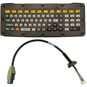 Zebra KYBD-QW-VC80-S-1, Volledige grootte (100%), Kabel, USB, QWERTY, Zwart, Geel