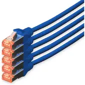 Digitus DK-1644-100-B-5 netwerkkabel Blauw 10 m Cat6 S/FTP (S-STP)