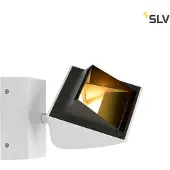 SLV LED-wandlamp Merado Flood, dimbaar, wit / opaal, Woon-/ Eetkamer, Aluminium, Modern, LED wandlamp