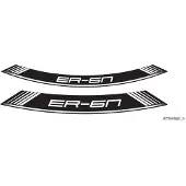 Puig 9311B Velgstrips, speciale uitvoering, geschikt voor KAWASAKI ER-6F, wit