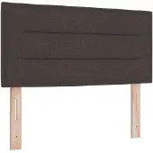 vidaXL Boxspringbed met matras, donkerbruin, 120 x 200 cm, met stoffen bekleding