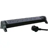 Legrand Verlengkabels, Przedłużacz 6x2PZ 1,5m czarny (1.50 m)