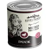 River Woods Natvoer Hond Mono Protein Adult Eend 400 G