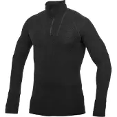 Woolpower Skipully Unisex Zip Turtleneck Lite Black-S