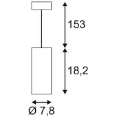 SLV Hanglamp Supros Mini 750 pendel wit