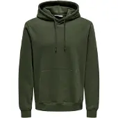 Only & Sons Sweatshirt 'Connor' donkergroen