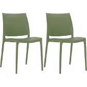CLP Maya Set van 2 Stoelen olijf