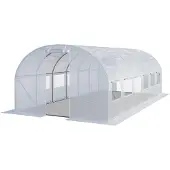 TOOLPORT Tunnelkas 3x6 m, PE-folie, wit