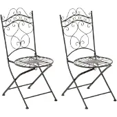 CLP Indra Set van 2 Klapstoelen - Vouwstoel - Buiten - bronzen