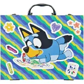 Undercover Bluey kleurkoffer - creatieve tekenset voor kinderen.