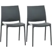 CLP Maya Set van 2 Stoelen donkergrijs