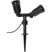 Star Trading Buiten prikspot zwart voor 2x E27 PAR38 lamp