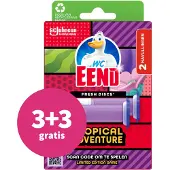 Wc Eend 3+3 Gratis: Fresh Discs Duo Navulling Tropical Adventure 72 Ml