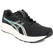 Asics Heren Sneakers Gel Contend 10 zwart (40.5), Plat, 1 tot 3 cm, Veters, Casual, Sportief, Running, Meerdere sporten 1011C249