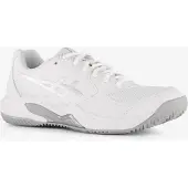 Asics Dames Sneakers GEL-Dedicate 9 Padel wit (40.5), Plat, Veters, Casual, Sportief, Tennis/padels, Mesh 1042A318