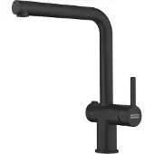 Franke kraan ACTIVE L TWIST, zwarte matte afwerking, met vast uitloop / Keukenmengkraan / Éénhendelmengkraan