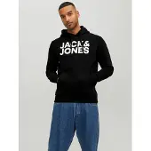 Jack & Jones Sweatshirt antraciet / wit