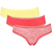 Sloggi Women GO Crush Hipster (3-pack) - dames slip - geel - oranjerood - print