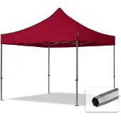 TOOLPORT 3x3 m Easy up partytent, PREMIUM staal 40mm, rood