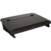 Fellowes Metalen documenthouder en bureauonderlegger Hana, met accessoirelade, in hoogte en hoek verstelbaar, zwart