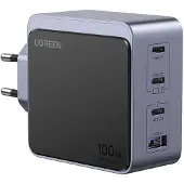 UGREEN Nexode X565 100 W GaN-snellader met 4 poorten: 3x USB-C, 1x USB-