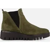 Gabor Chelsea boots groen Suede Maat 38.5