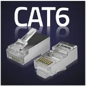 Qoltec 54556 Cat6 Rj45-connector 100 Eenheden