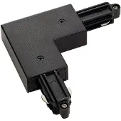 SLV 1 Fase L Connector 1 Hoekverbinder Aarde Buiten Zwart