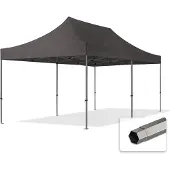 TOOLPORT 3x6 m Easy up partytent, PREMIUM staal 40mm, donkergrijs