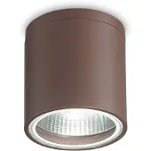 Ideal Lux plafondlamp Gun, koffiebruin, aluminium, IP44, GU10 dimbaar, bruin / roest, Badkamer, Aluminium, plafondlamp