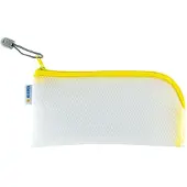 Herma ritssluitingzakje 'Mesh Bags', 230 x 110 mm, geel